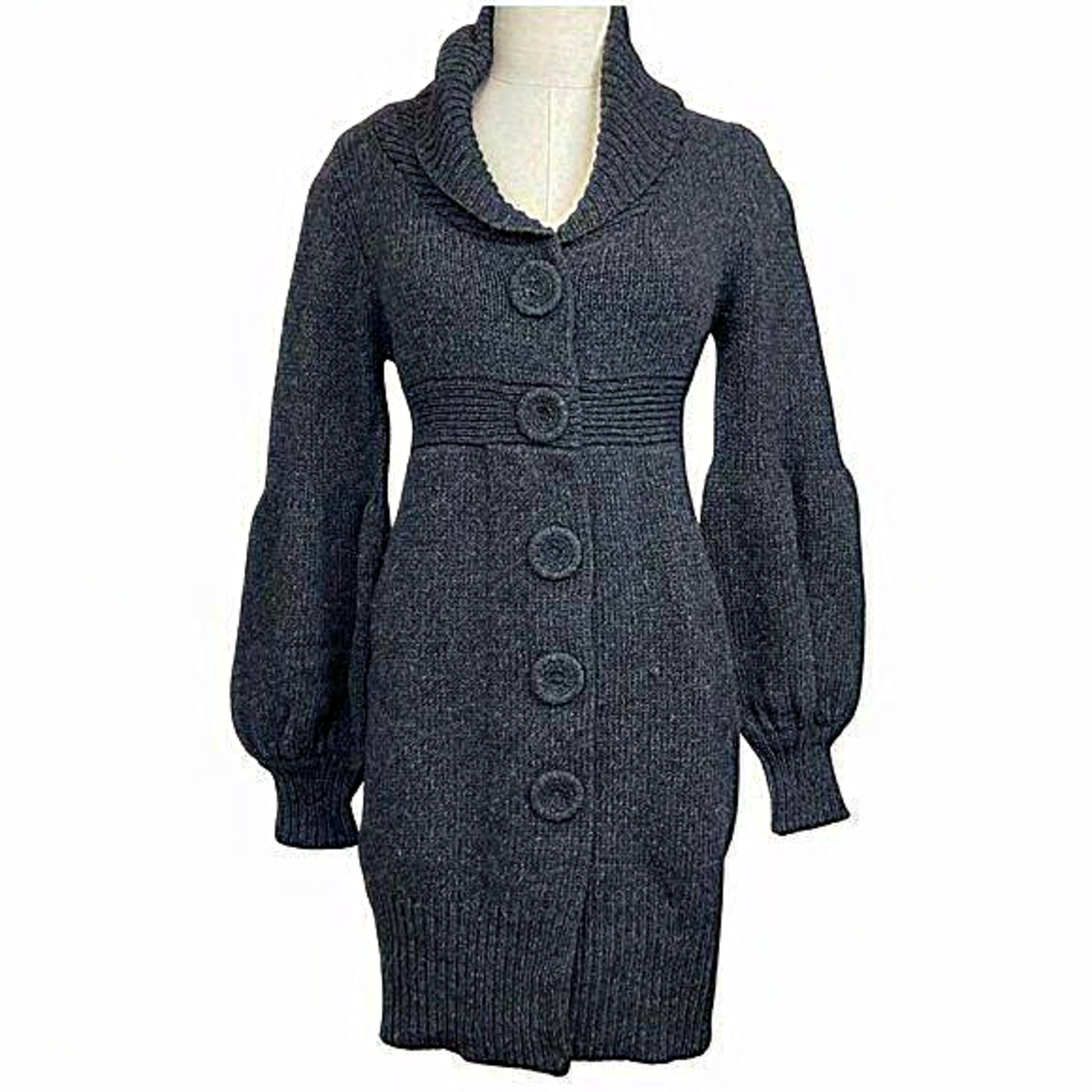 Trina Turk Gray Wool Sweater Dress Women's Sz‎ S